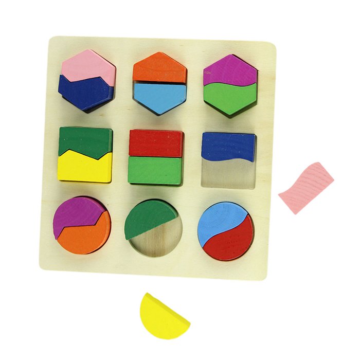 wooden geometric puzzle