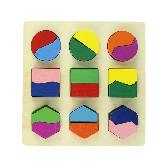 wooden geometric puzzle