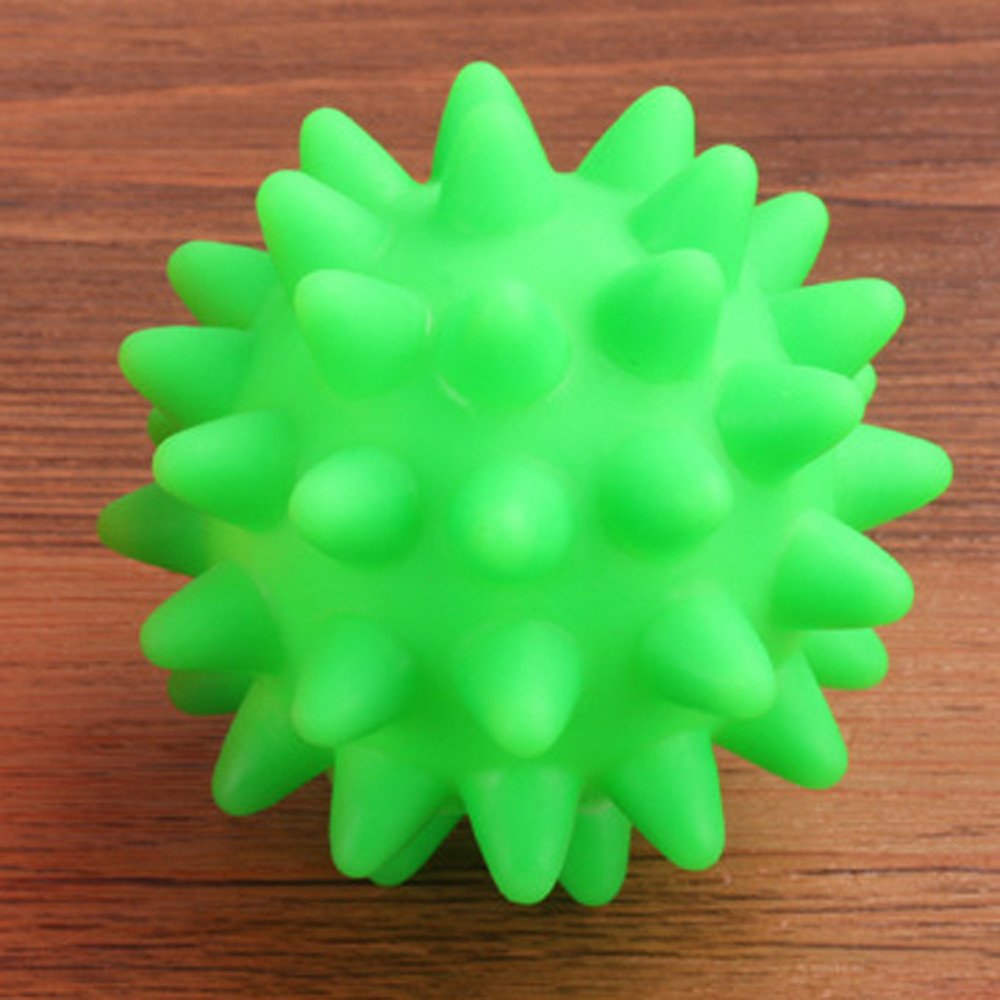 Beautiful New Rubber Ball Toy Dog Pet Fun Spikey Ball Biting Chewing